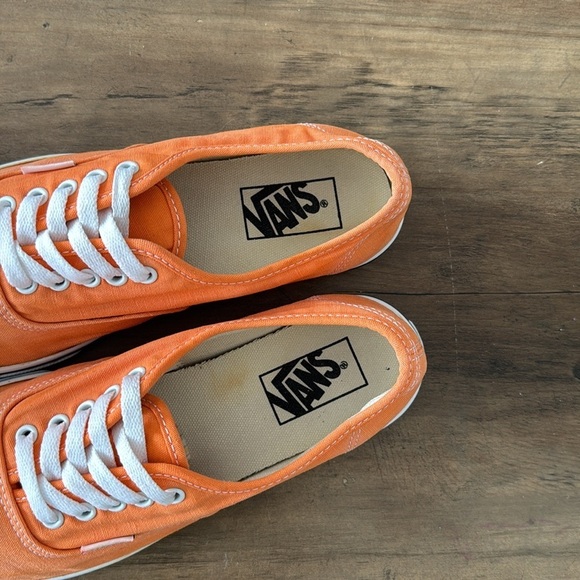 VANS Authentic Orange Low Tops | Orange/White | Women’s 8.5 Men’s 7 - Picture 4 of 10